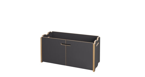 Artikelbild des Artikels “Tojo-hochstapler anthrazit / Tojo-hochstapler Anbaumodul mit Türen anthrazit“